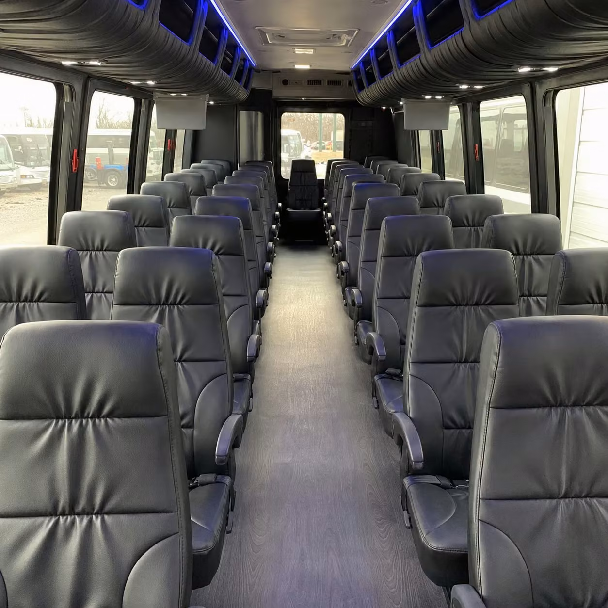 28 passenger minibus interior