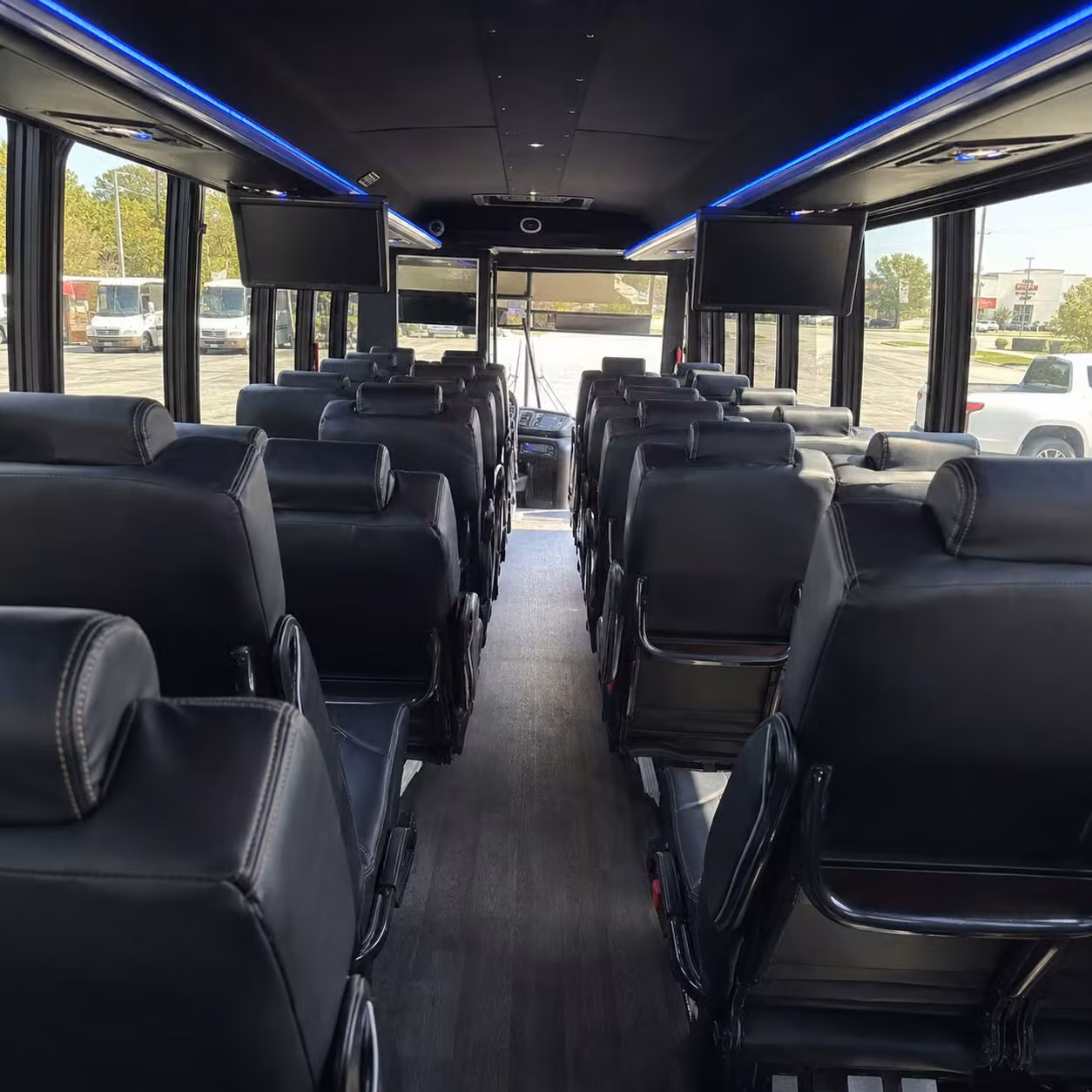 30 passenger minibus inside
