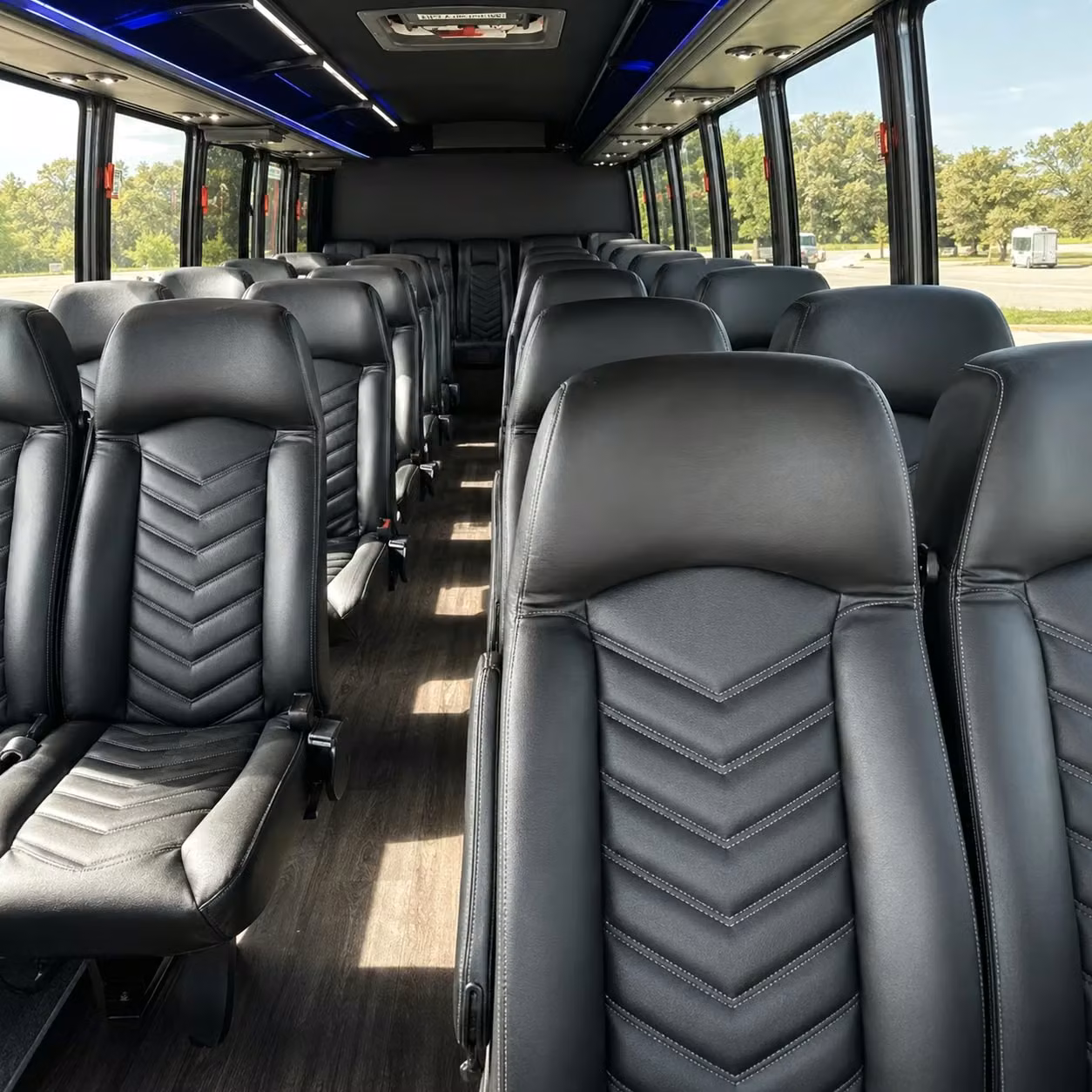 35 passenger minibus inside