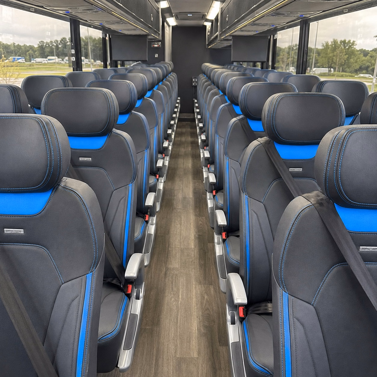 mcallen charter bus interior gallery