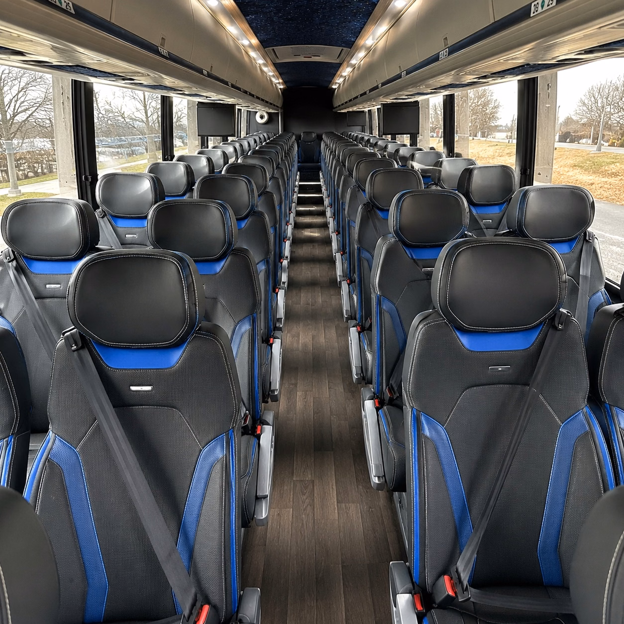 mcallen charter bus rental inside