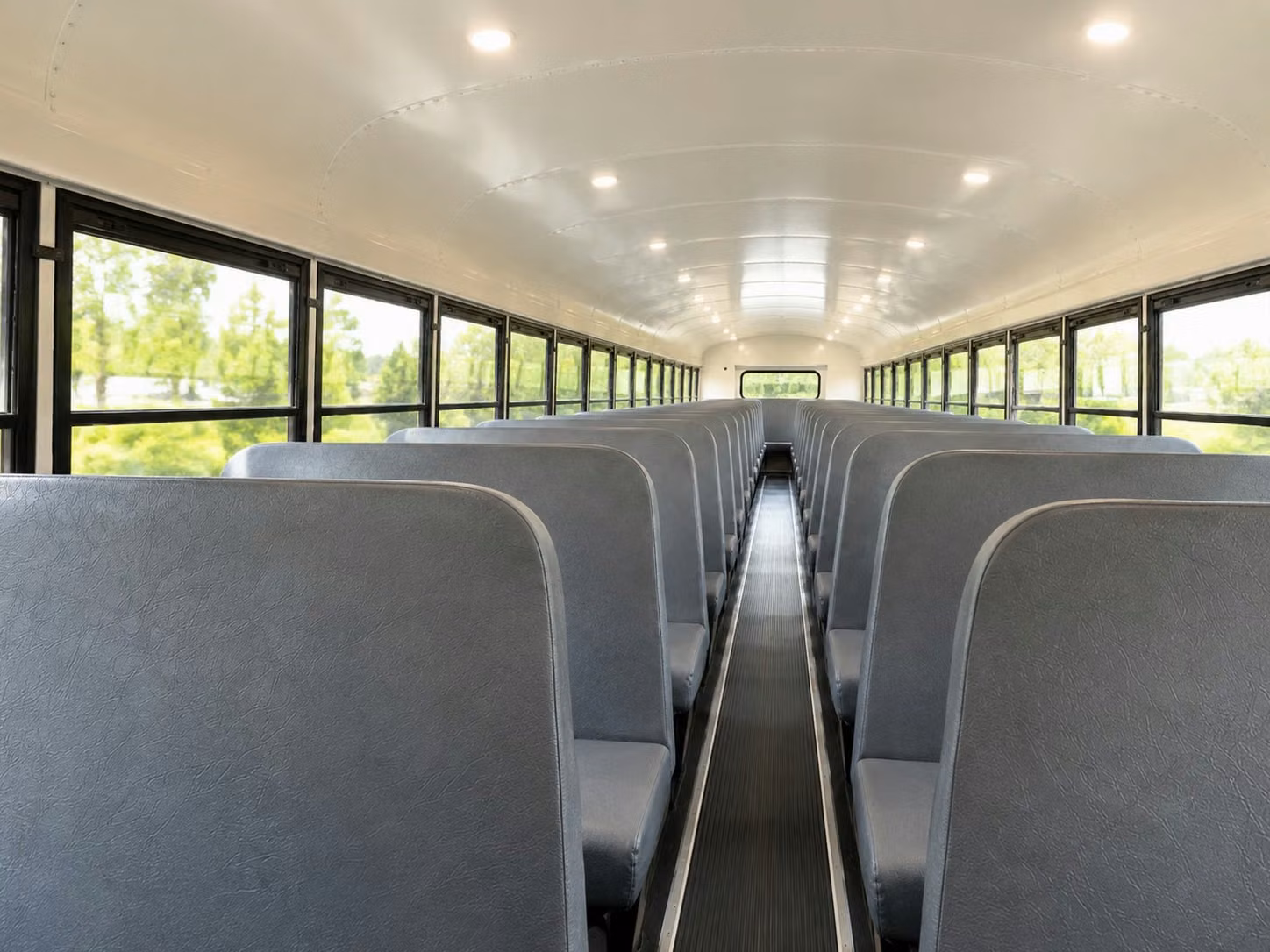 school bus inside